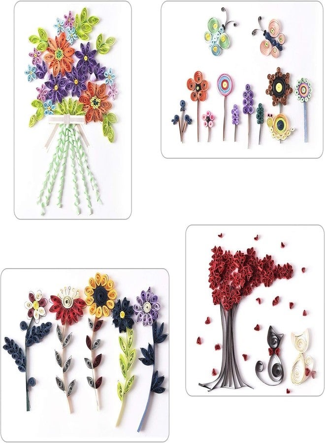 BOLT BEE Paper Quilling Tools Kit with Strips, Needle, Tinted Papers, Earring Hooks, Stones, Moving Eyes, Tooth Picks, Pencils, Quilling Book (All in one) - Image 5